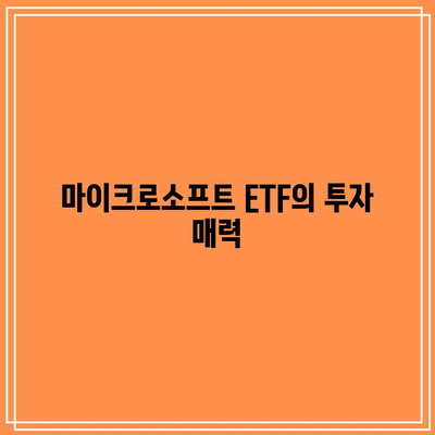 마이크로소프트, 애플, 엔비디아 등 빅테크 ETF 소개