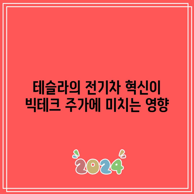 테슬라, 빅테크의 견인차: 주가 폭등 이면의 동인