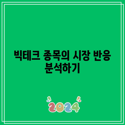 매도 타이밍 파악: 빅테크 종목의 반전 신호 탐색