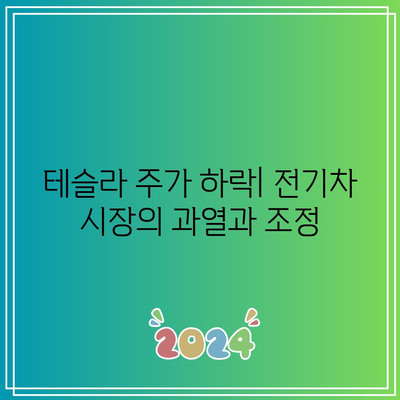 기술주 빅테크 급락: 엔비디아, 마이크로소프트, 애플, 테슬라 등