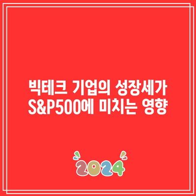 S&P500 최고치 지속, 빅테크와 미국 증시 주도