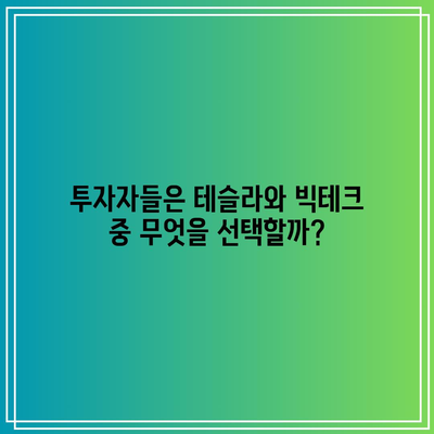 테슬라가 홀로 치솟고, 빅테크는 정체된 미국 증시