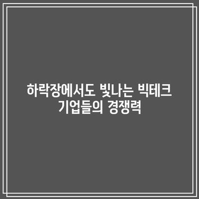 빅테크의 장기 투자 가치: 시장 하락 시 점유