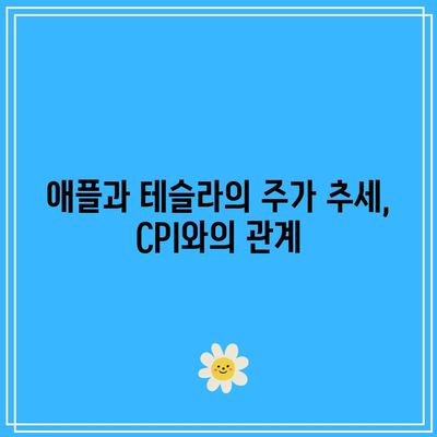 미국 CPI 발표 후 기술주 빅테크 하락: 엔비디아, 마이크로소프트, 애플, 테슬라 등