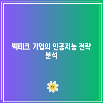 인공지능과 빅테크: 새로운 시대가 열리다