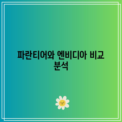 빅테크 투자: 파란티어, 엔비디아 실적 분석