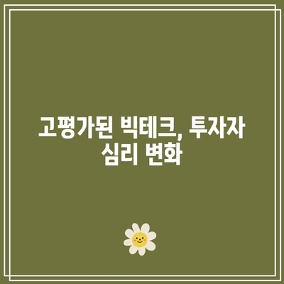 빅테크와 반도체 주식의 밸류에이션 상승, 주가 고점 우려