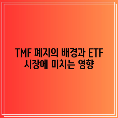 TMF 폐지 임박: ETF 투자자들의 대책 강구