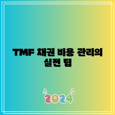 TMF 채권 비용 고려: 투자성공을 위한 열쇠