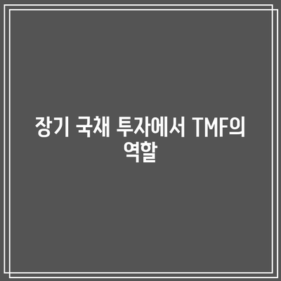 TMF: 장기 국채 투자를 위한 강력한 도구