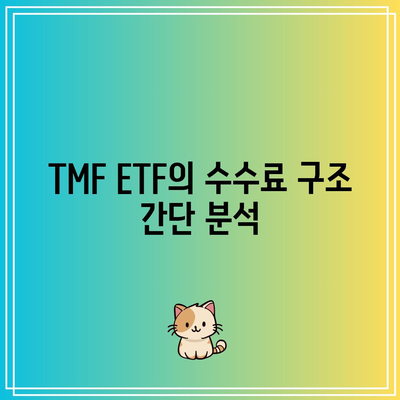 TMF ETF 수수료와 타 ETF 수수료 비교