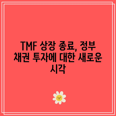 TMF 상장 종료: 장기 국채 ETF 보유자들의 선택지