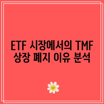 TMF 상장 폐지: 채권 ETF 시장의 균형 회복