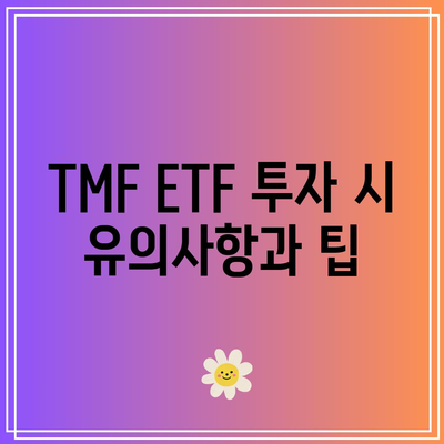 미국 장기 채권의 움직임을 추종하는 TMF ETF